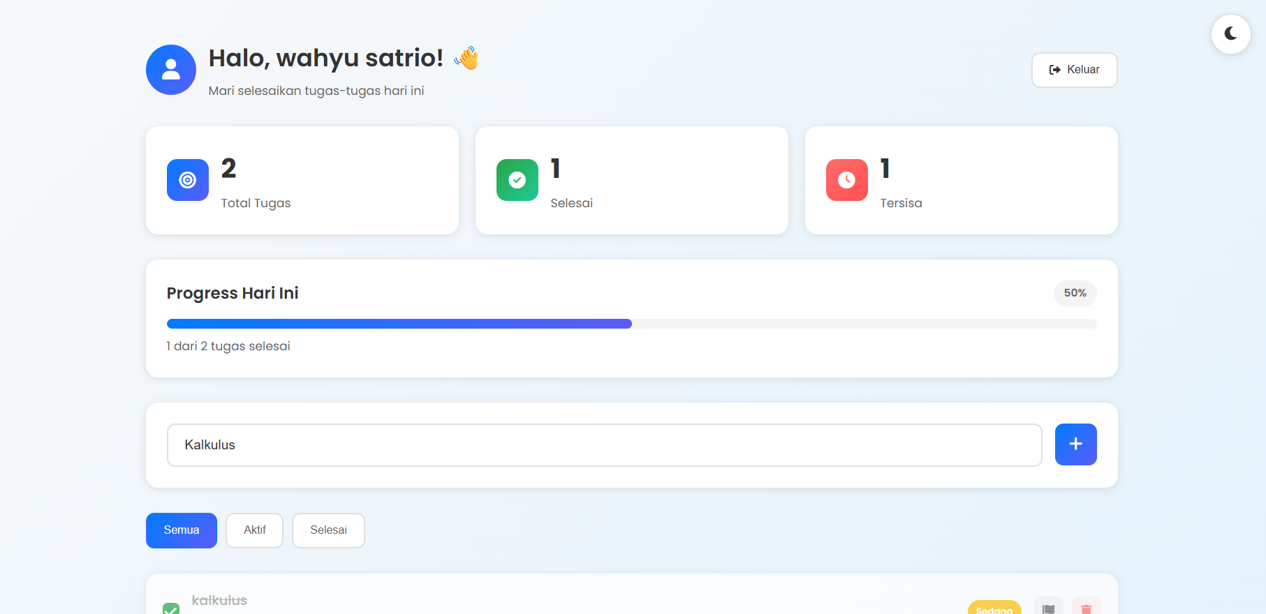 ToDolist Website APP